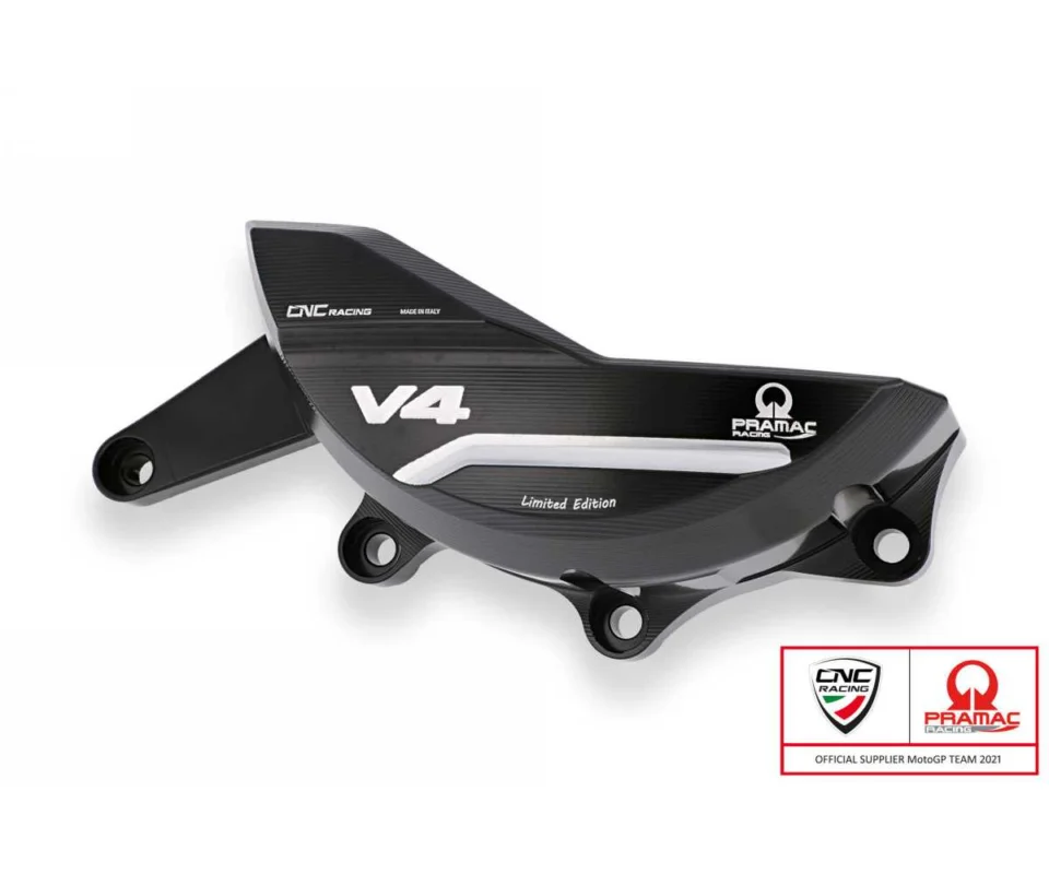 Carter Protezione Alternatore E Pramac Racing Limited Edition Cnc Racing Nero/argento Ducati Streetfighter V4 SModelli dal 2020 al 2022 PR311BPR Compra Adesso