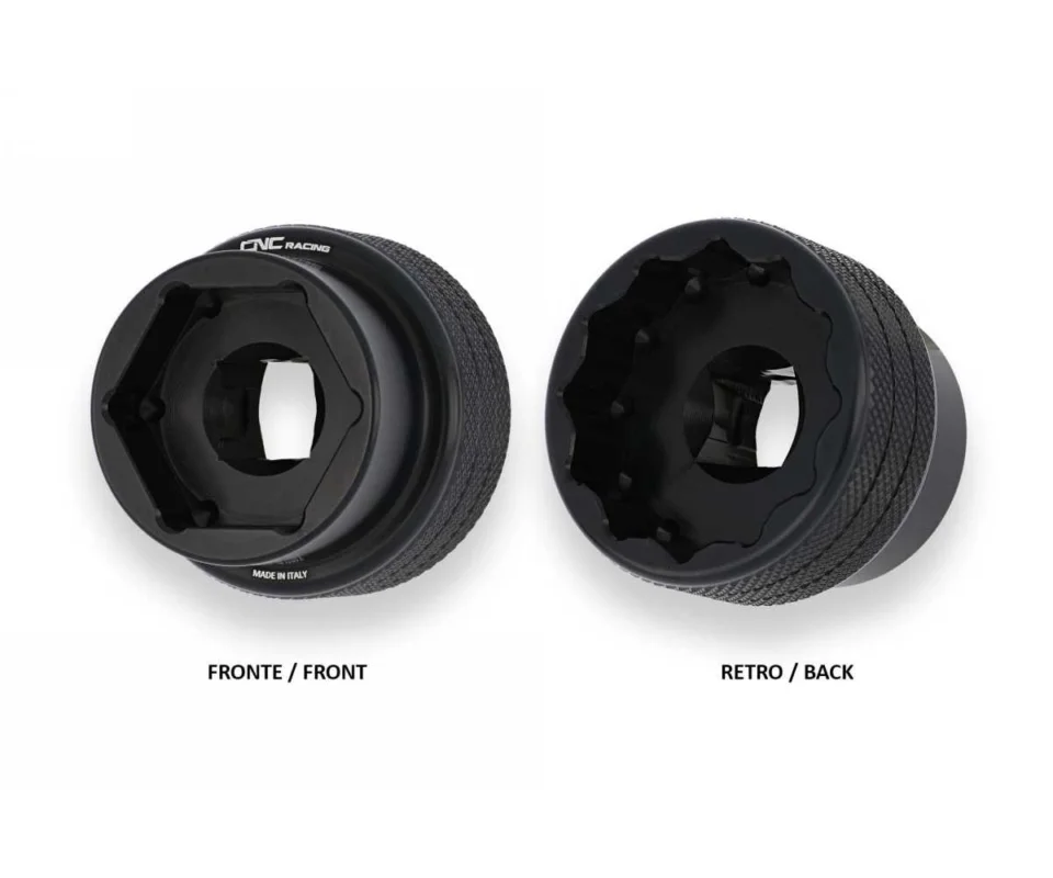 Chiave Multipla Dadi Ruota Anteriore/posteriore Cnc Racing Nero Ducati Multistrada 950 V2 SModelli dal 2022 al 2026 CHD05B Novità