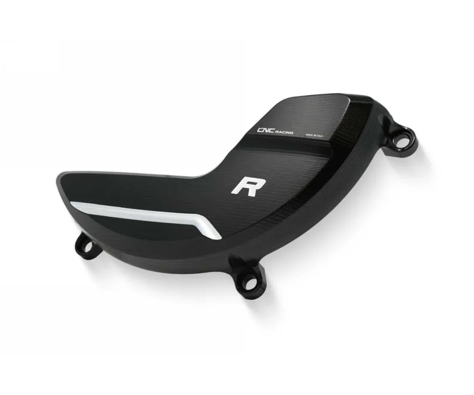 Protezione Frizione A Secco Cnc Racing Nero/argento Ducati Superbike Panigale V4 RModelli dal 2019 al 2026 PR314BS Consegna Rapida