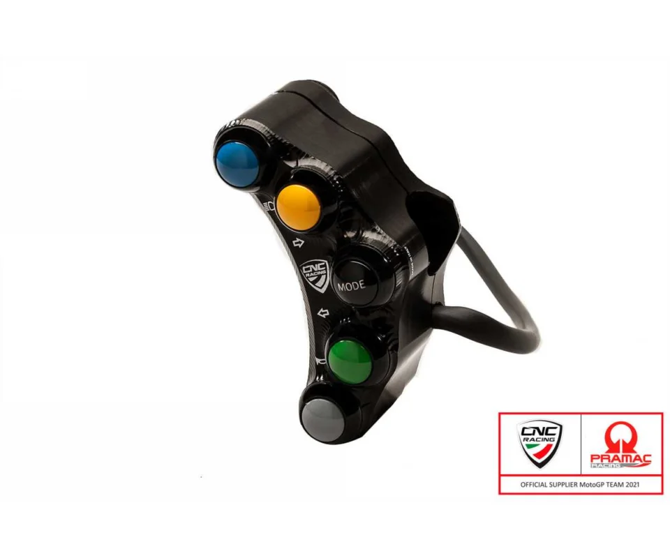 Pagamento Sicuro Pulsantiera Sinistra Pramac Racing Lim. Ed. Versione Stradale Cnc Racing Nero Ducati Scrambler 800 Cafe RacerModelli dal 2020 al 2021 SWD18BPR