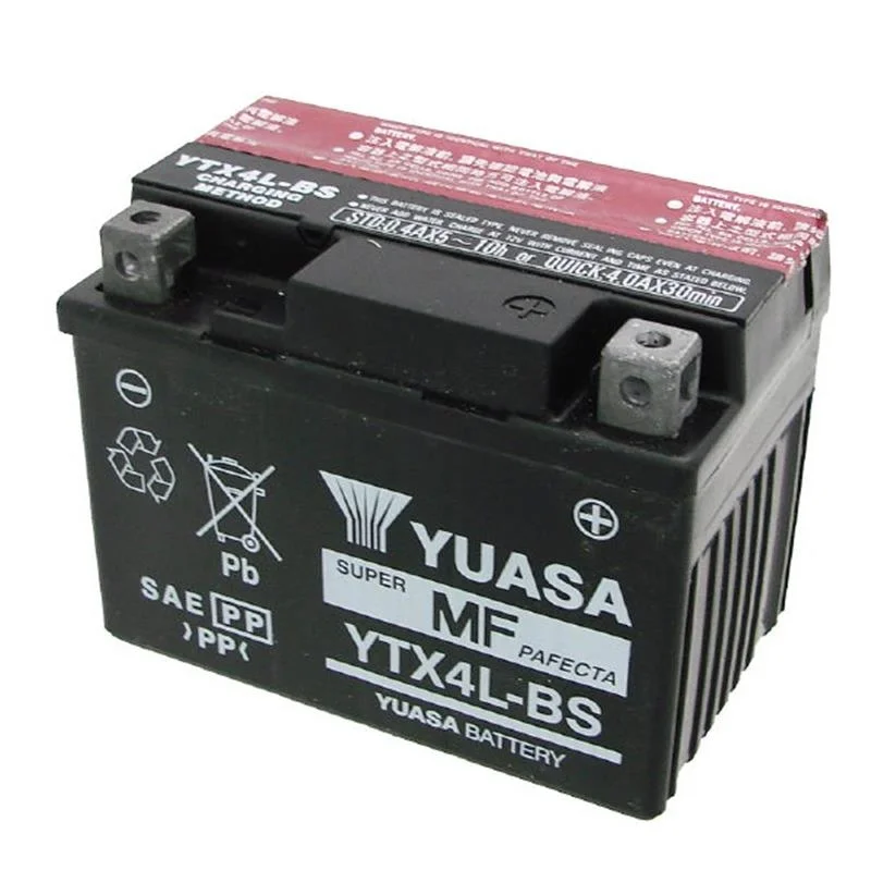 A Buon Prezzo Batteria Yuasa YTX4L-BS (SIGILLATA CON ACIDO A CORREDO) 12V/3AH
