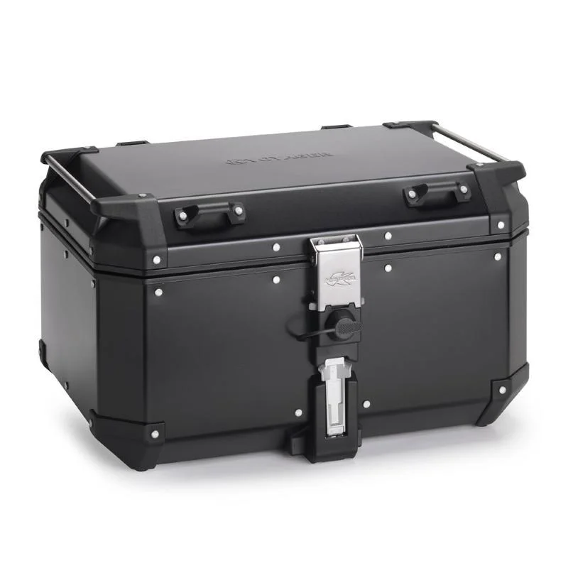 Bauletto Kappa K'VOYAGER in alluminio verniciato nero, 58 lt. Prezzo Scontato
