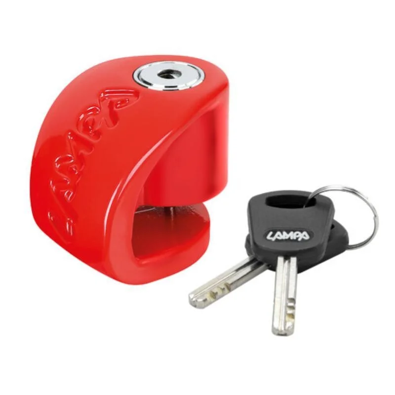 Blocca Disco Moto Lampa STONE XS Perno 5,5mm Rosso Offerta Limitata
