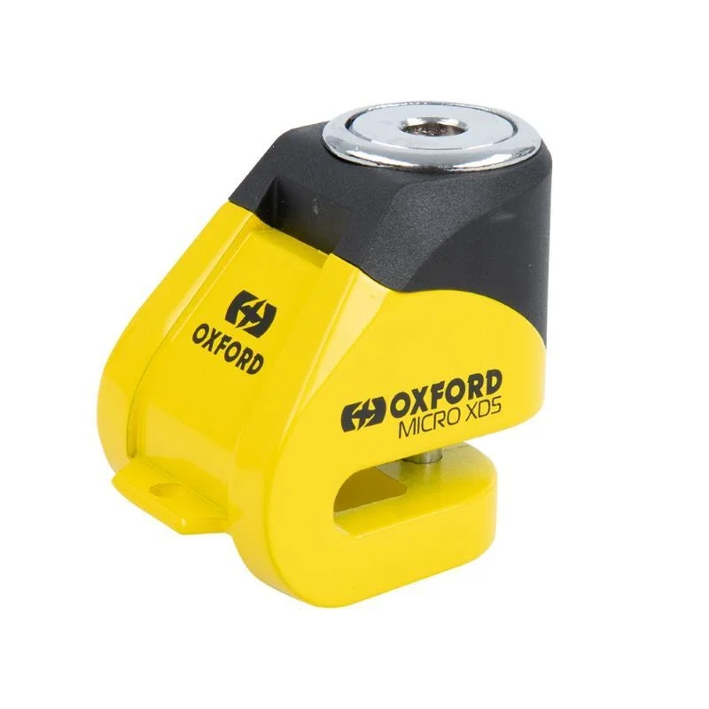 Blocca Disco Moto Oxford Micro XD5 Perno 5mm Giallo Pagamento Sicuro