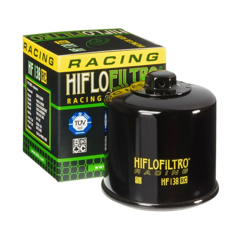 Filtro Olio Hiflo HF138RC Racing per Aprilia / Arctic / Bimota / Cagiva / Kawasaki / Kymco / Sachs / Suzuki Prezzo Conveniente