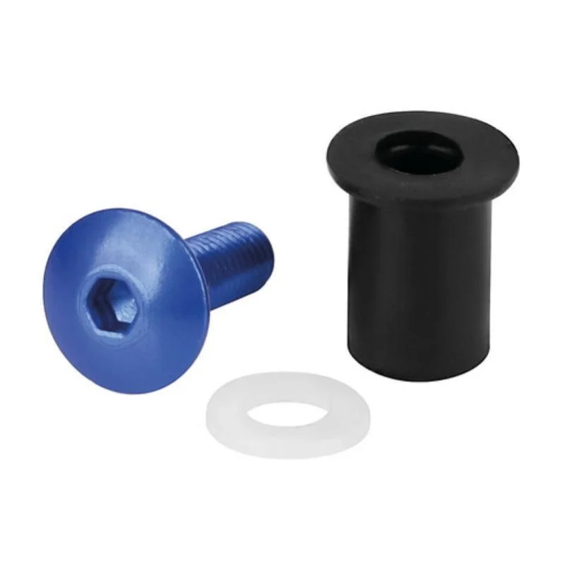 Kit Lampa 91654 per cupolino con dadi gommati con viti e rondelle 5 MA 10 pz - Blu Ultime Pezzi
