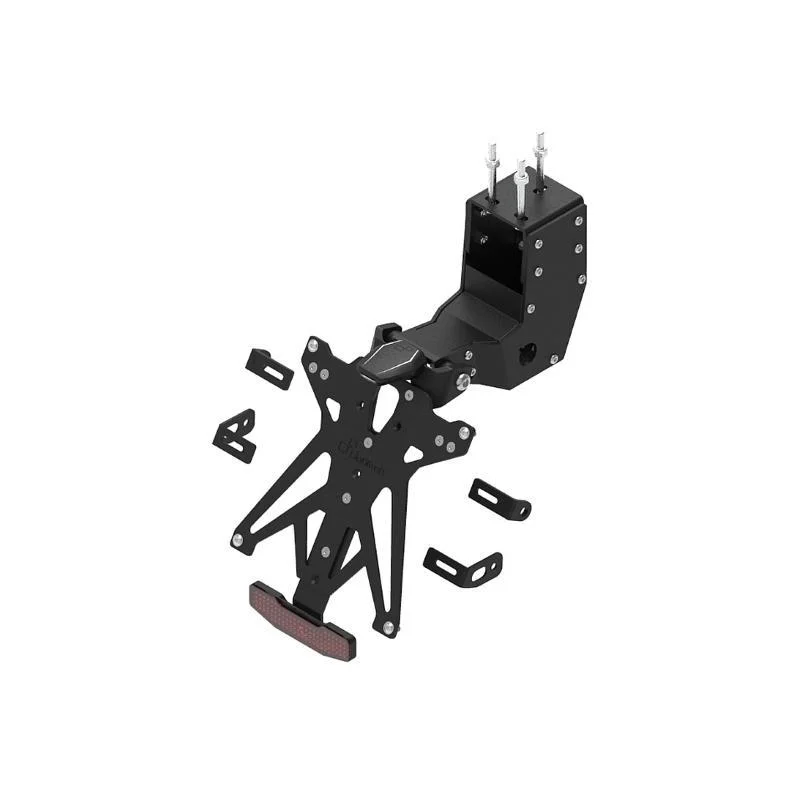 Kit Portatarga Lightech Regolabile Aprilia con luce targa e Catadiottro Non Perdere