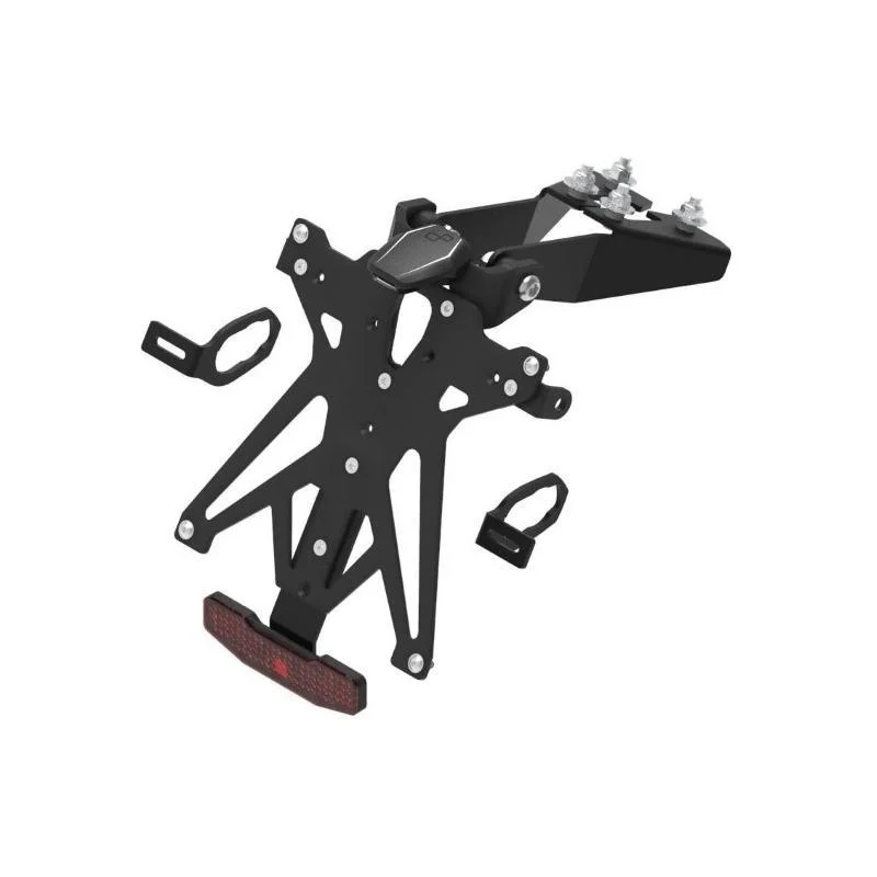Offerta Lampo Kit Portatarga Lightech Regolabile Kawasaki con luce targa e Catadiottro