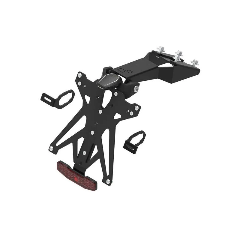 Affare Kit Portatarga Lightech Regolabile Kawasaki con luce targa e Catadiottro