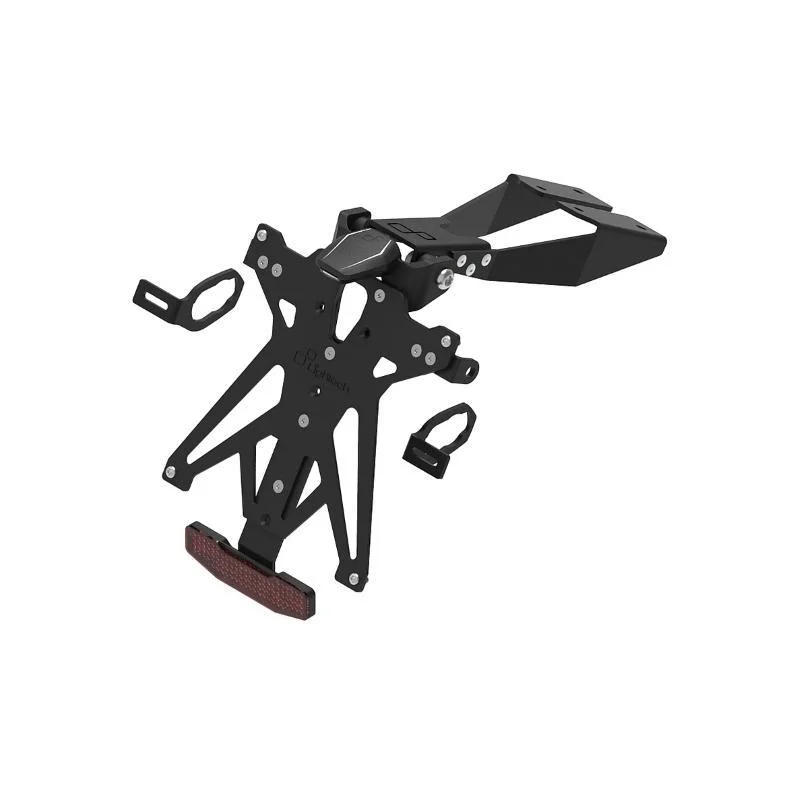 Kit Portatarga Lightech Regolabile Kawasaki con luce targa e Catadiottro Di Tendenza