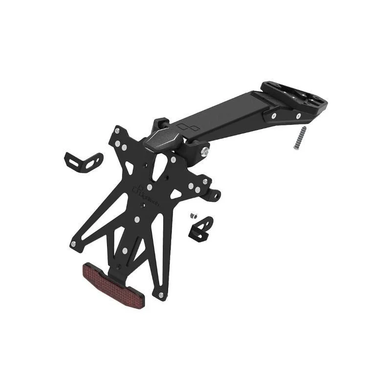 Kit Portatarga Lightech Regolabile Triumph con luce targa e Catadiottro Nuova Collezione