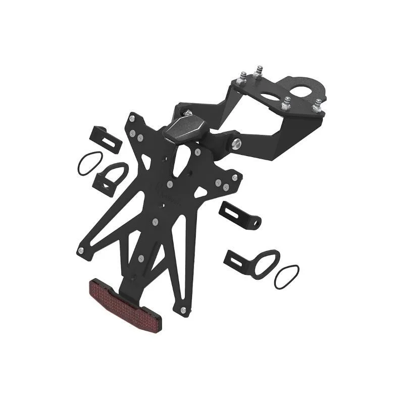 Kit Portatarga Lightech Regolabile Yamaha con luce targa e Catadiottro Di Tendenza
