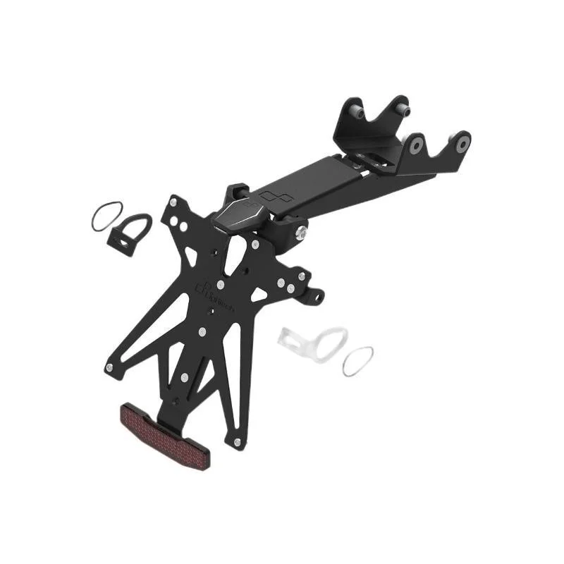 Kit Portatarga Lightech Regolabile Yamaha con luce targa e Catadiottro Non Perdere