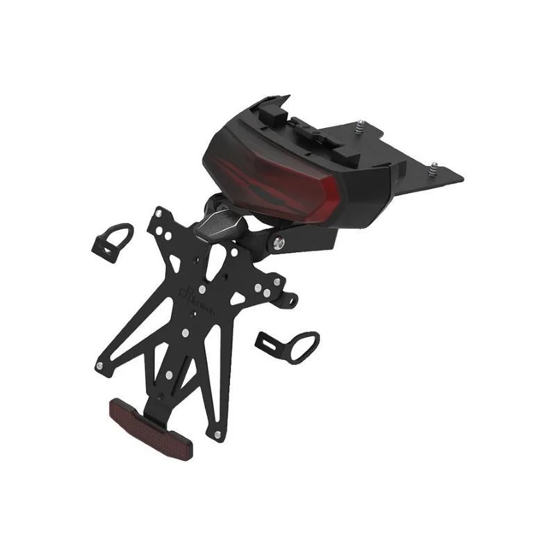 Kit Portatarga Lightech Regolabile Yamaha con luce targa e Catadiottro Quantità Limitata